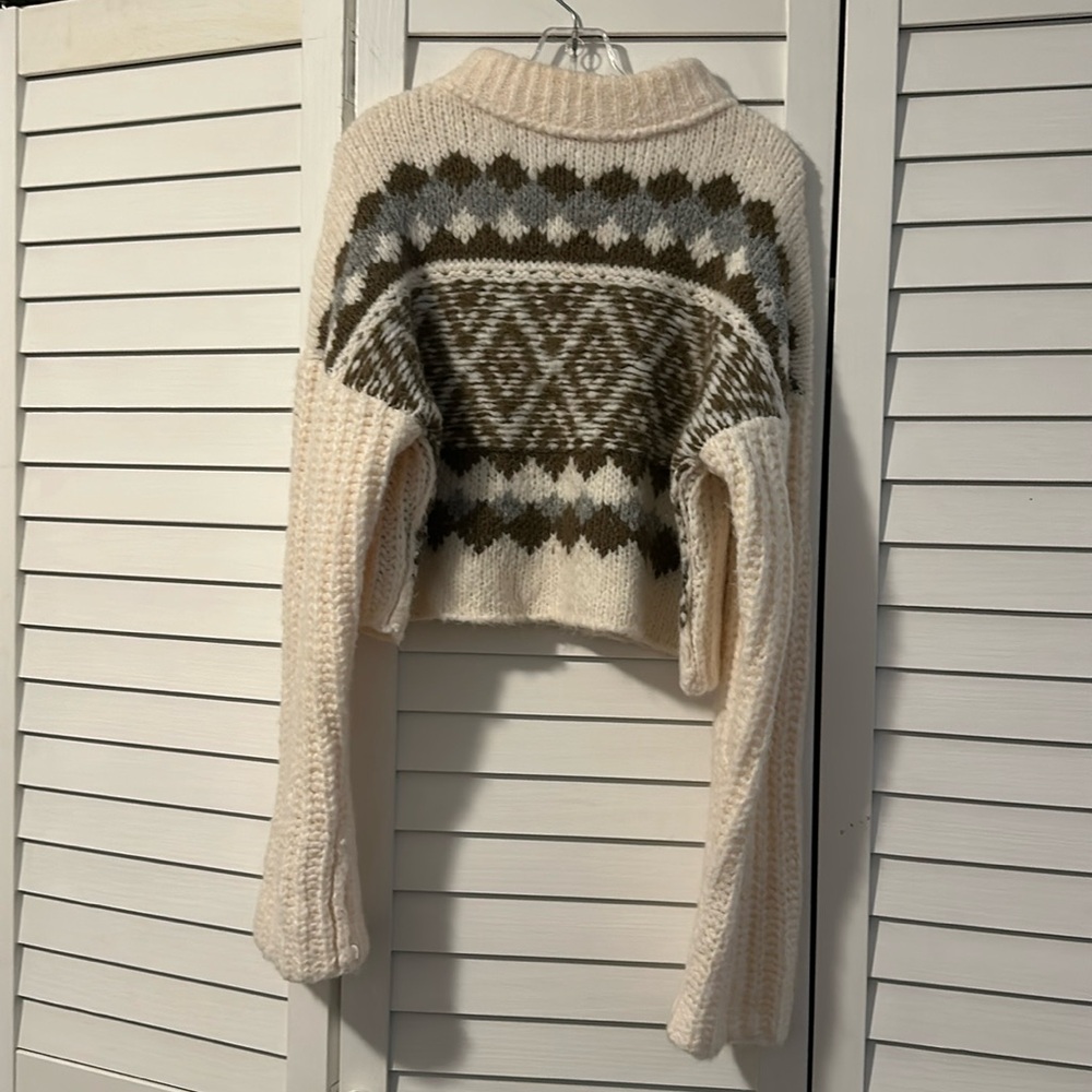 Free people knit sweater loose turtleneck size small